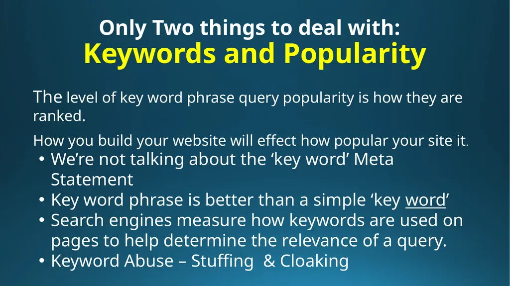 SEO Search Engine Optimization Notes and - slide 9 of 15