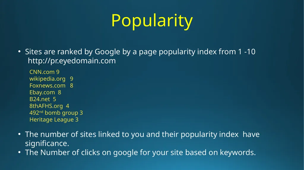 SEO Search Engine Optimization Notes and - slide 14 of 15
