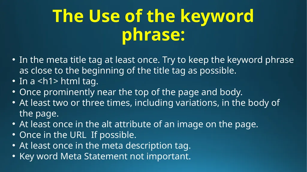 SEO Search Engine Optimization Notes and - slide 10 of 15