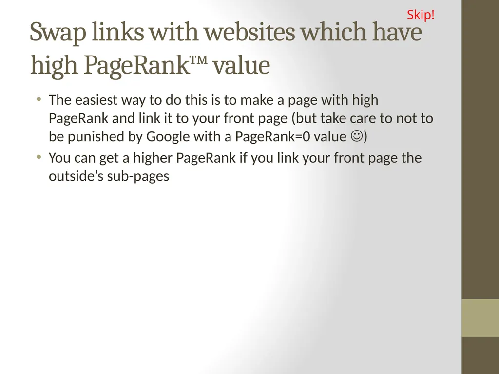 PageRank PAGE RANK (determines the importance of - slide 36 of 41