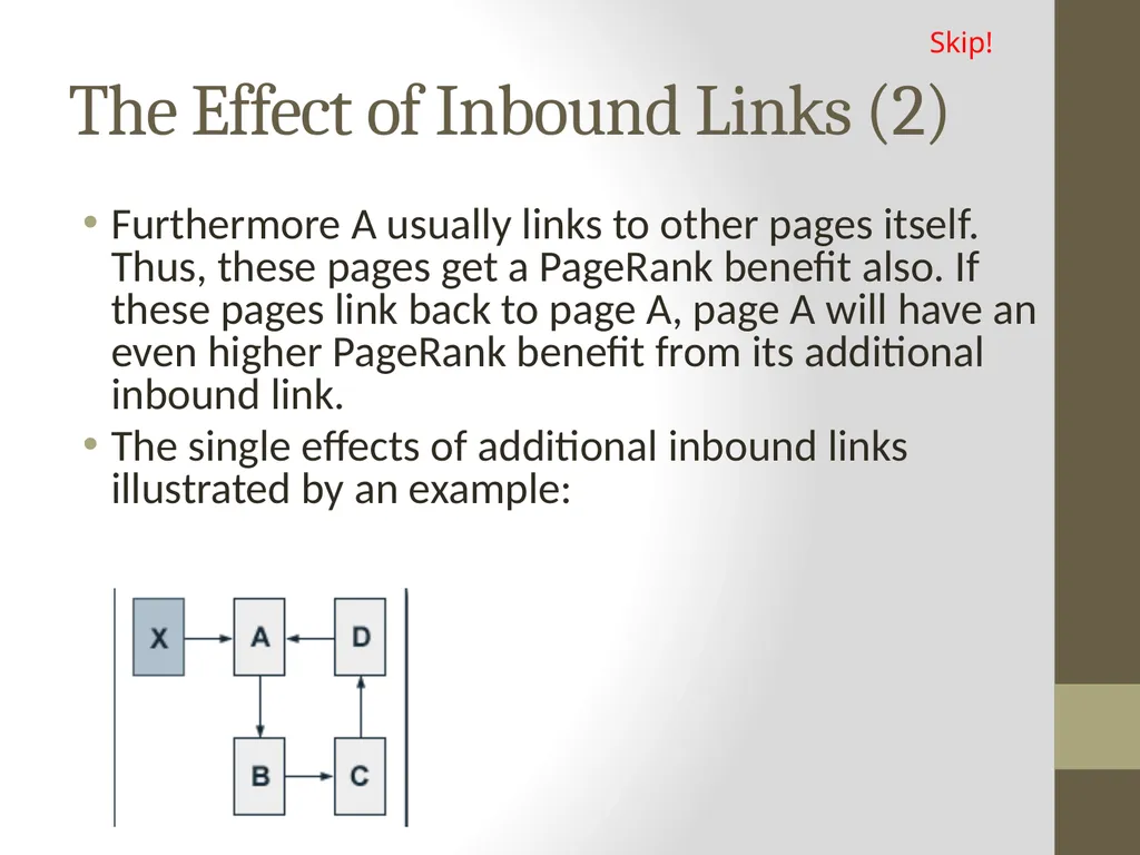 PageRank PAGE RANK (determines the importance of - slide 26 of 41