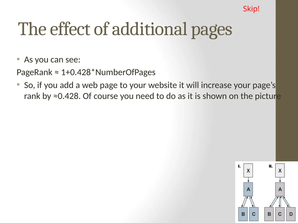 PageRank PAGE RANK (determines the importance of - slide 34 of 41