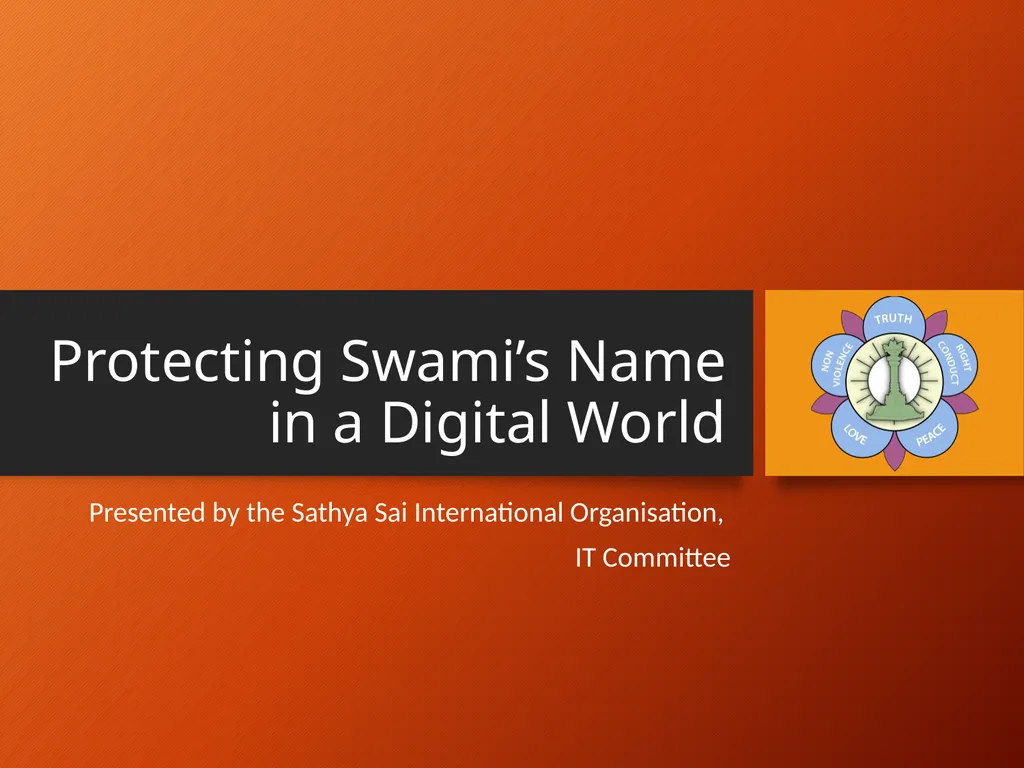 Protecting Swami’s Name in a Digital World - slide 1 of 12