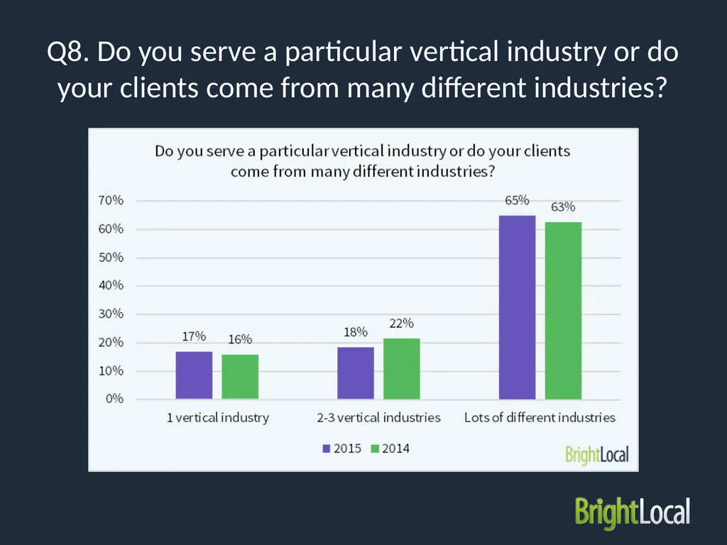 Local SEO Industry Survey 2015 Type of - slide 17 of 42