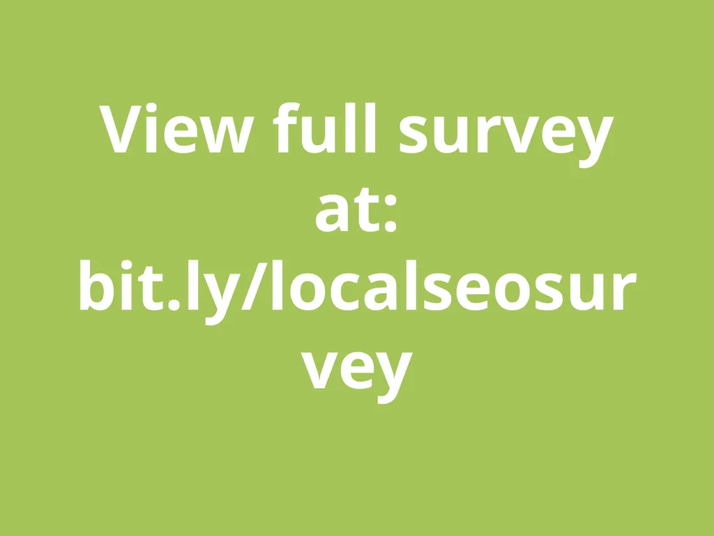 Local SEO Industry Survey 2015 Type of - slide 41 of 42