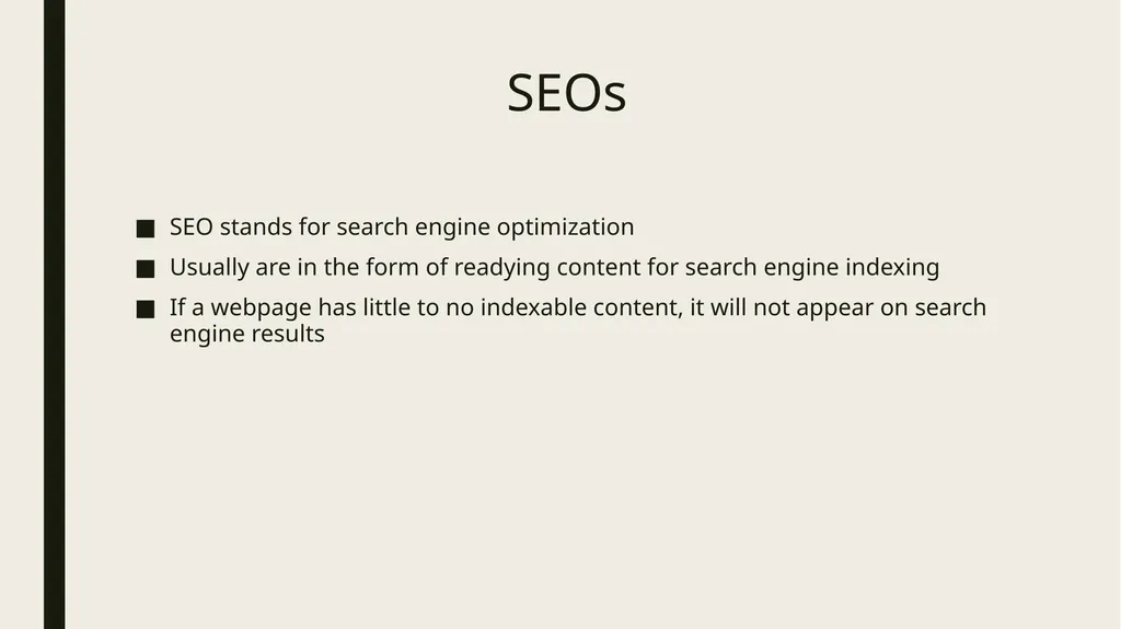 A WEB-INTERFACE TO IDENTIFY SEO SUCESS FACTORS FOR - slide 2 of 7