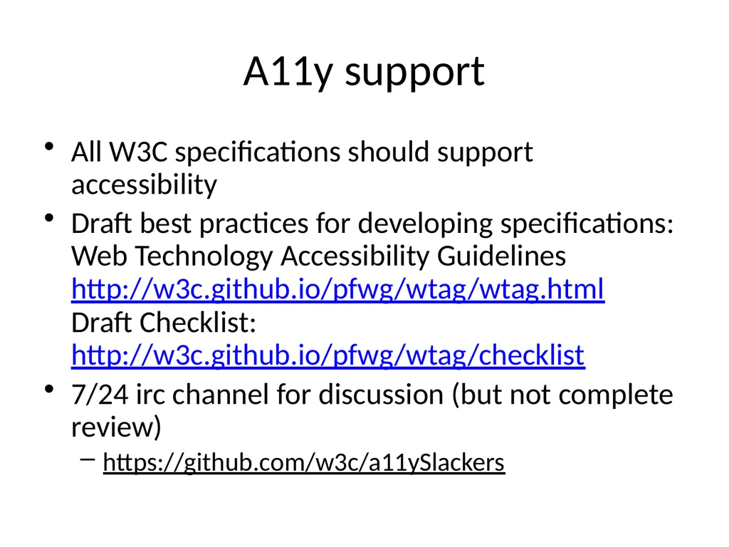 W3C horizontal review 101 [Virginie Galindo] - slide 13 of 24