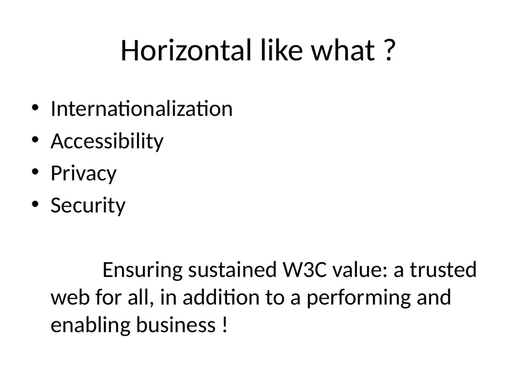 W3C horizontal review 101 [Virginie Galindo] - slide 3 of 24