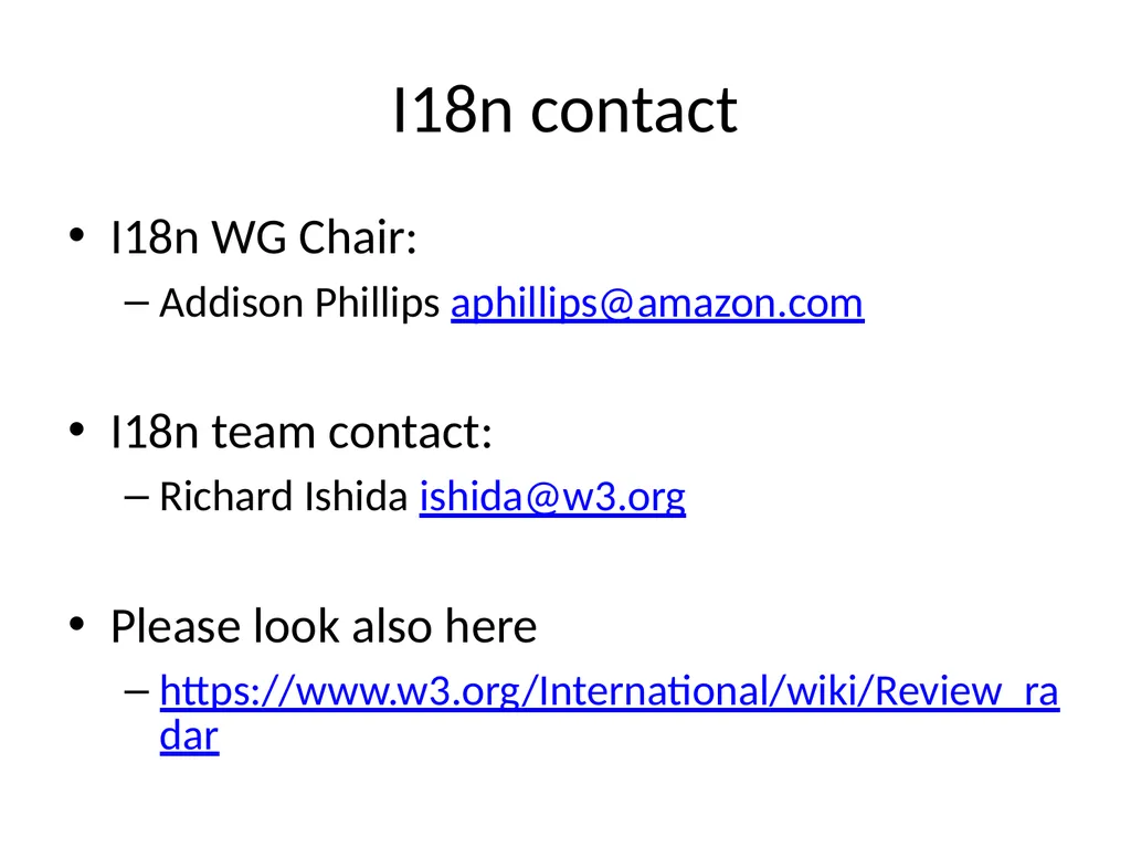 W3C horizontal review 101 [Virginie Galindo] - slide 10 of 24