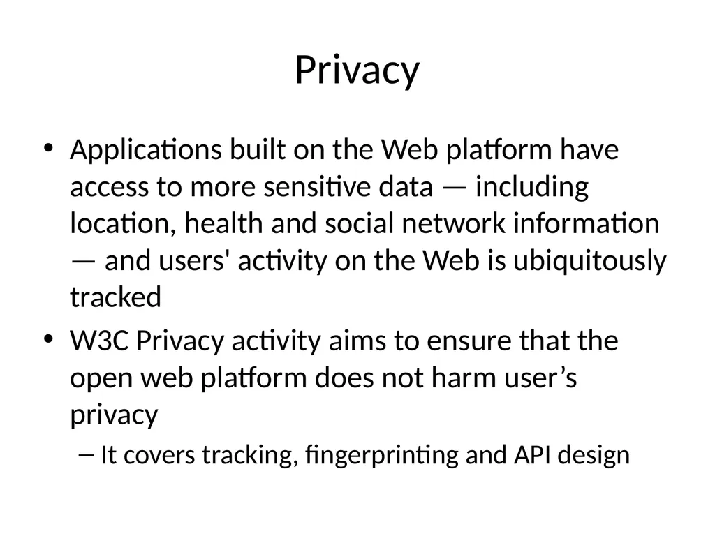 W3C horizontal review 101 [Virginie Galindo] - slide 15 of 24
