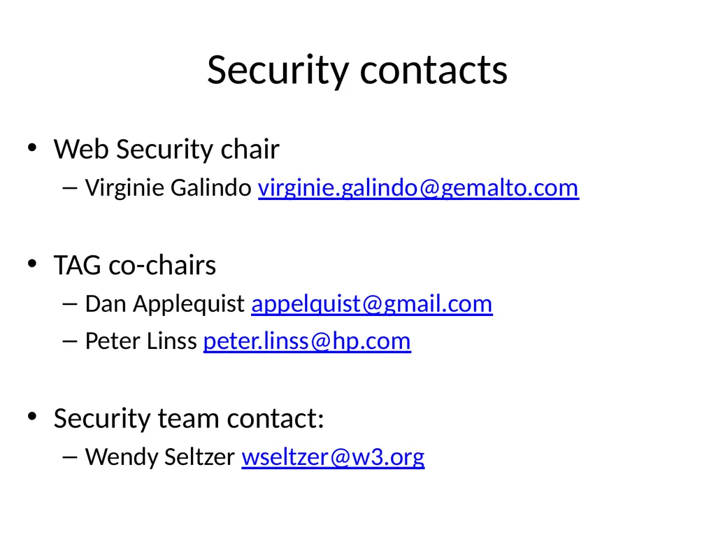 W3C horizontal review 101 [Virginie Galindo] - slide 22 of 24