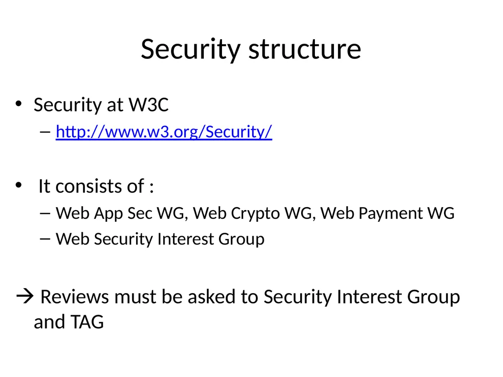 W3C horizontal review 101 [Virginie Galindo] - slide 20 of 24