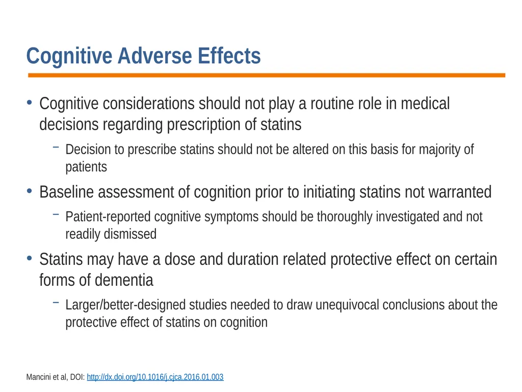 Diagnosis, Prevention and Management of Statin - slide 68 of 70
