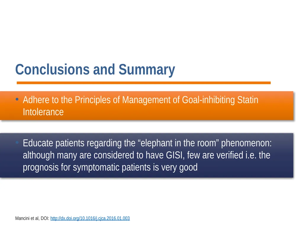 Diagnosis, Prevention and Management of Statin - slide 34 of 70