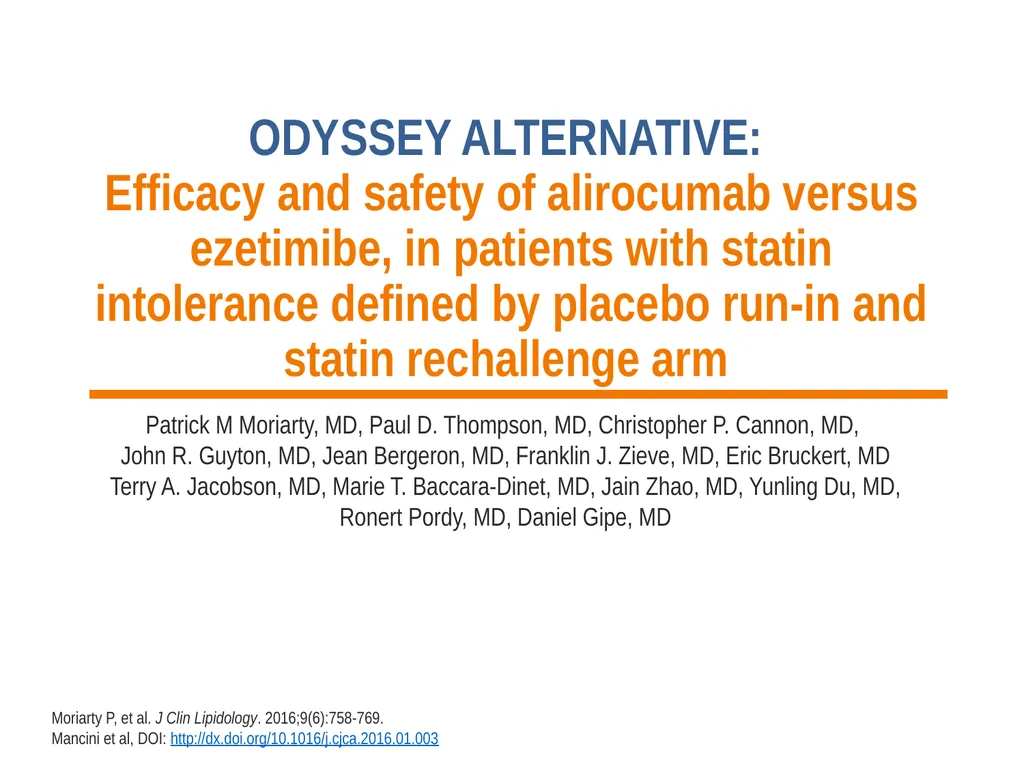 Diagnosis, Prevention and Management of Statin - slide 30 of 70