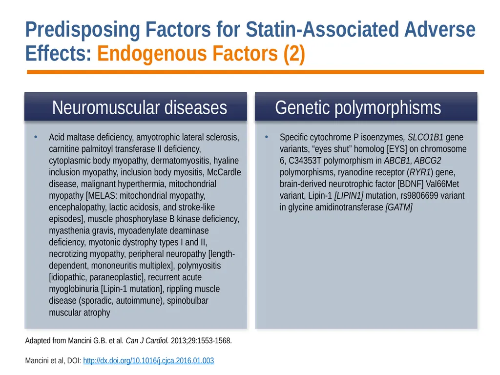 Diagnosis, Prevention and Management of Statin - slide 11 of 70
