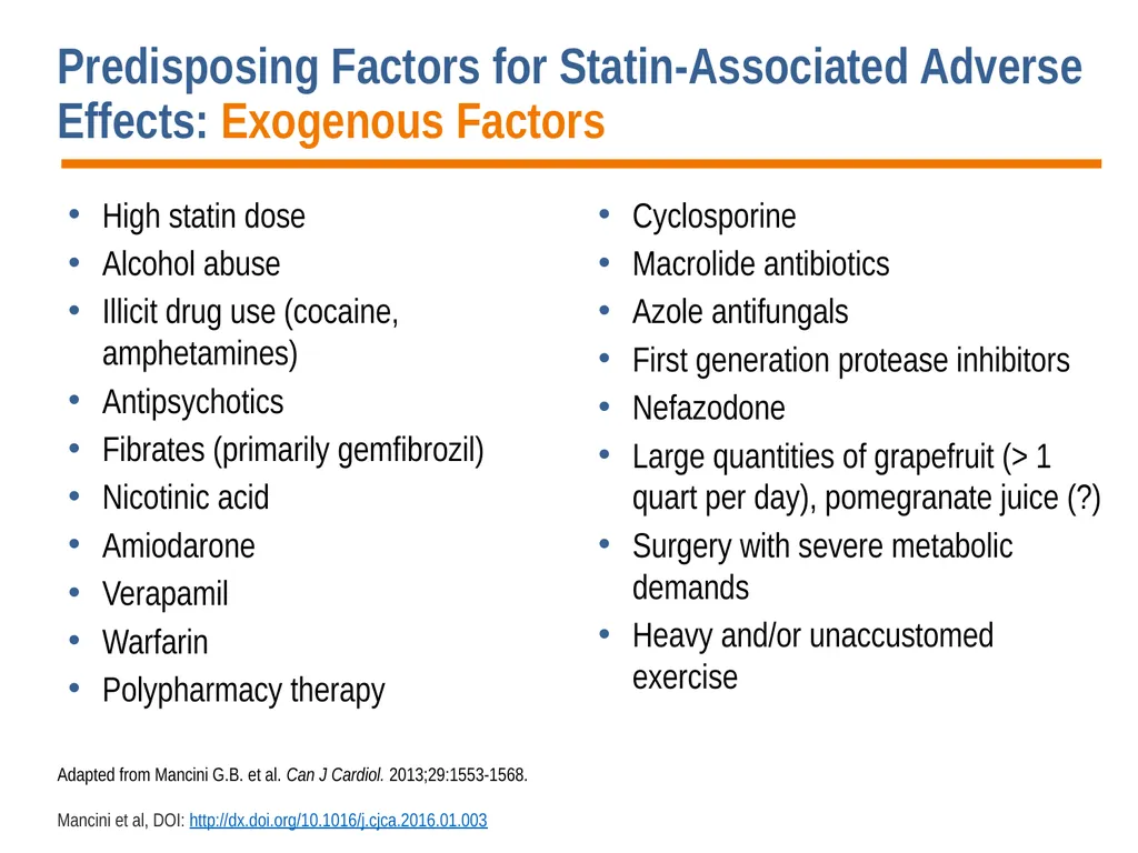 Diagnosis, Prevention and Management of Statin - slide 12 of 70