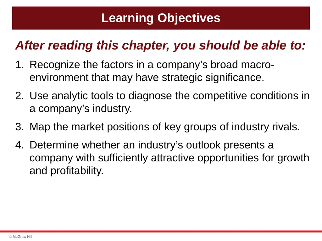 chapter 3 Evaluating a Company’s External - slide 2 of 45