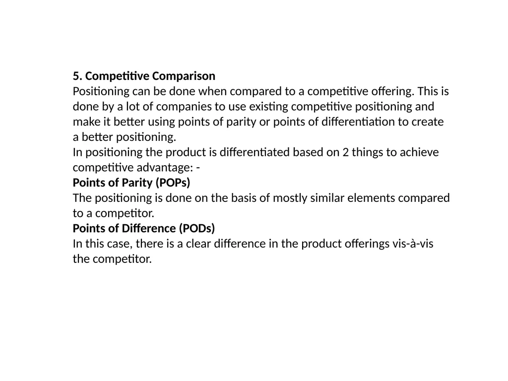 Positioning ,Importance,Types,Competitive - slide 7 of 12