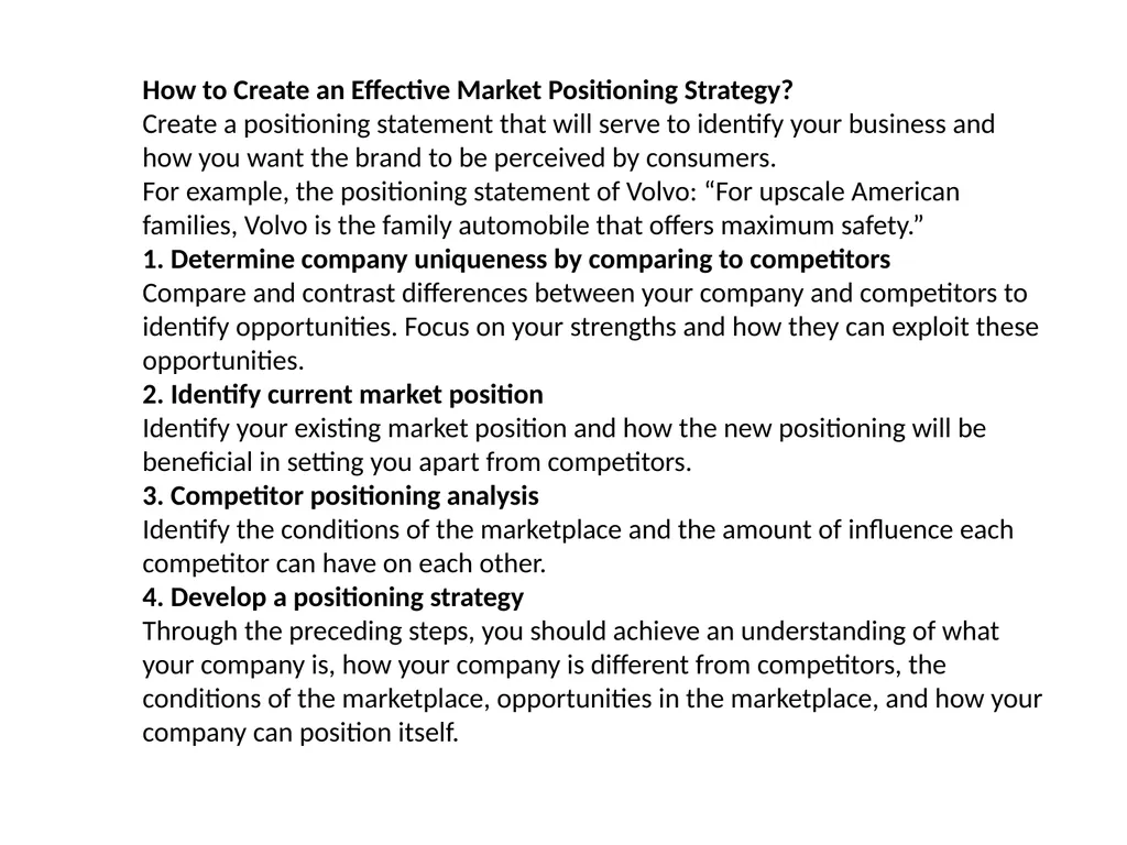 Positioning ,Importance,Types,Competitive - slide 3 of 12
