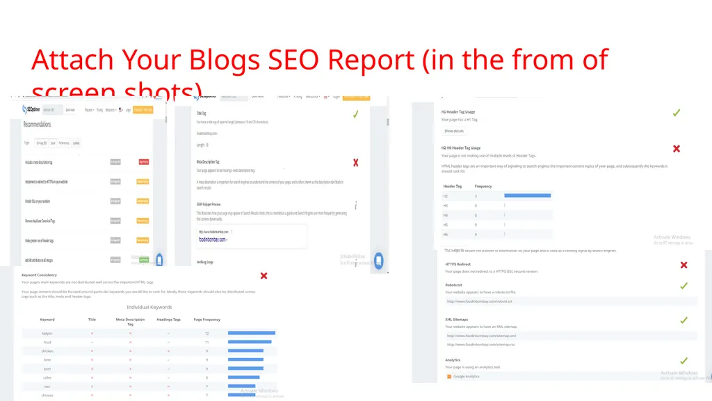 SEO Audit Report Content and Technical - slide 9 of 13