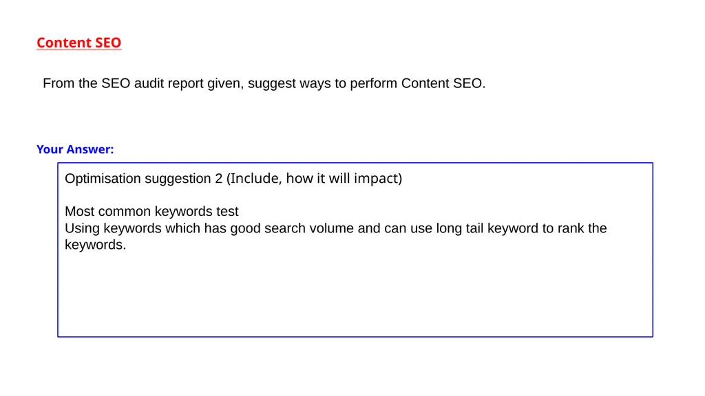 SEO Audit Report Content and Technical - slide 5 of 13