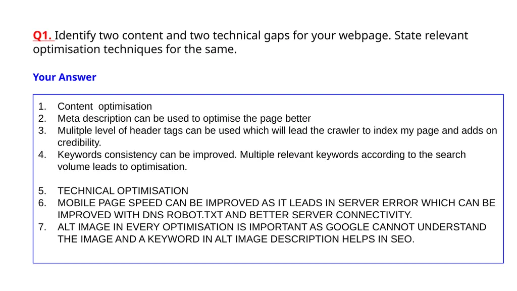 SEO Audit Report Content and Technical - slide 10 of 13