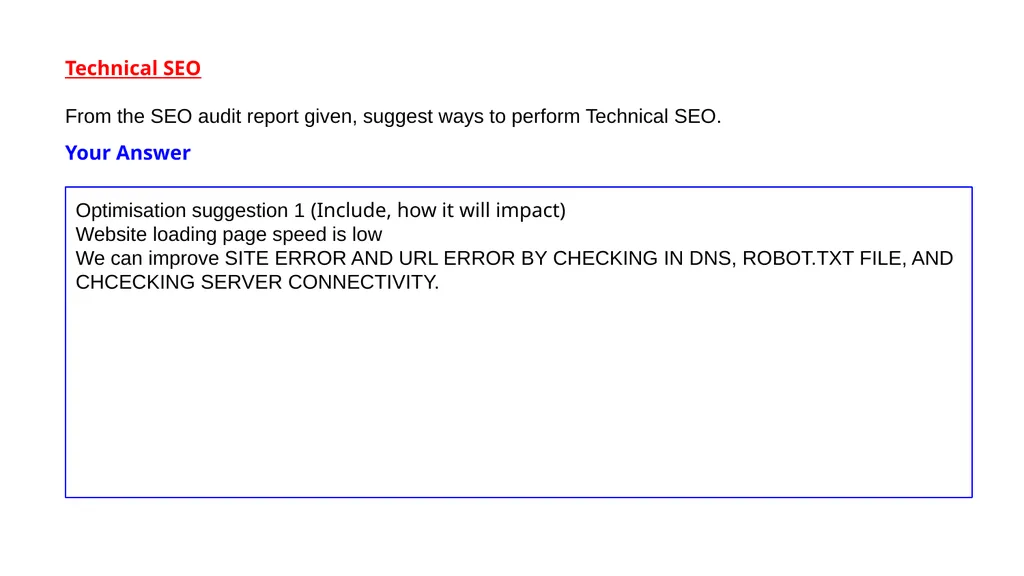 SEO Audit Report Content and Technical - slide 6 of 13