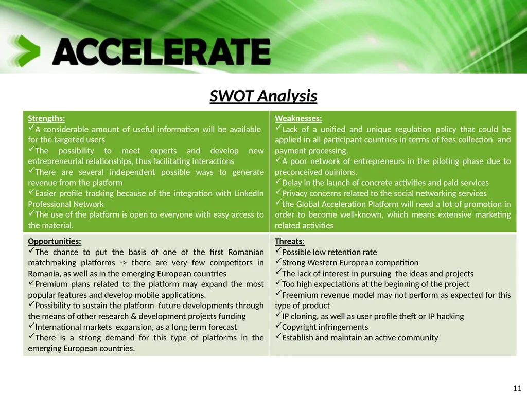 X A platform for the acceleration of go-to market - slide 11 of 21