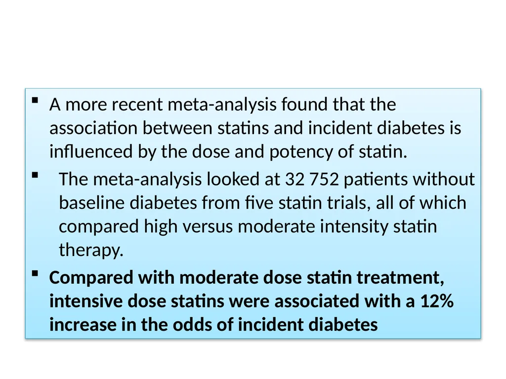 Non-cardiovascular effects associated with statins - slide 22 of 44