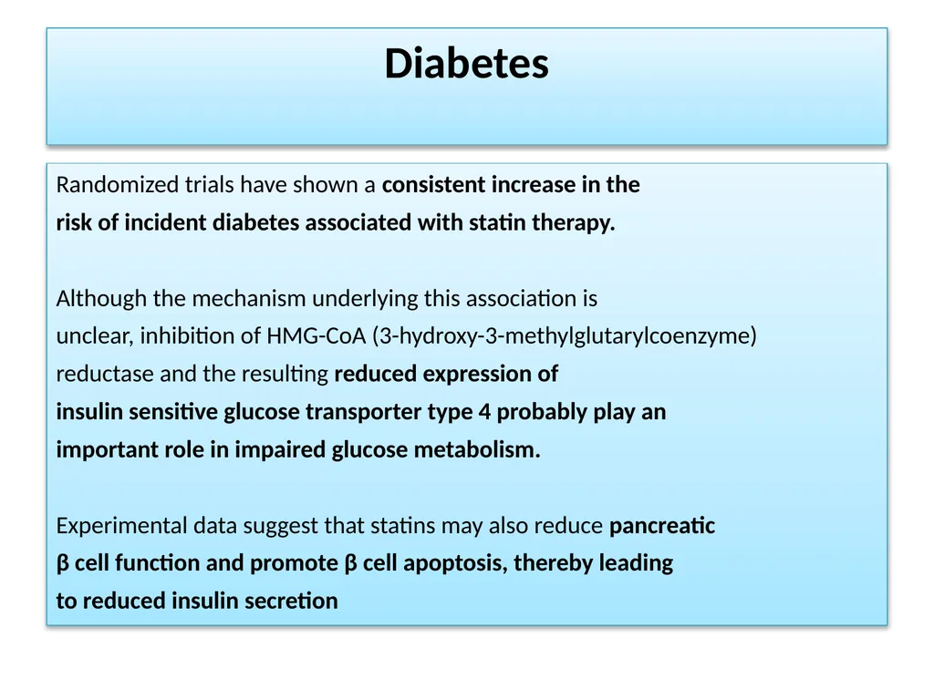 Non-cardiovascular effects associated with statins - slide 19 of 44