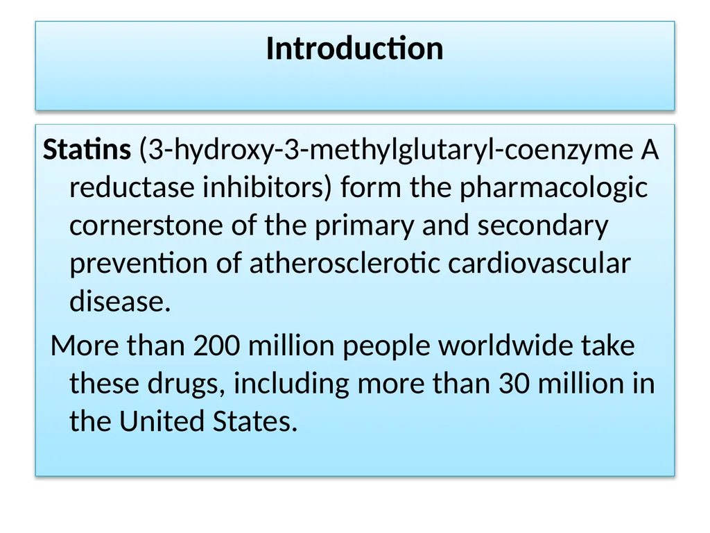 Non-cardiovascular effects associated with statins - slide 2 of 44