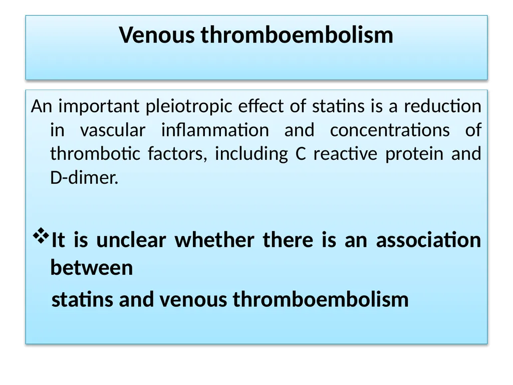 Non-cardiovascular effects associated with statins - slide 34 of 44