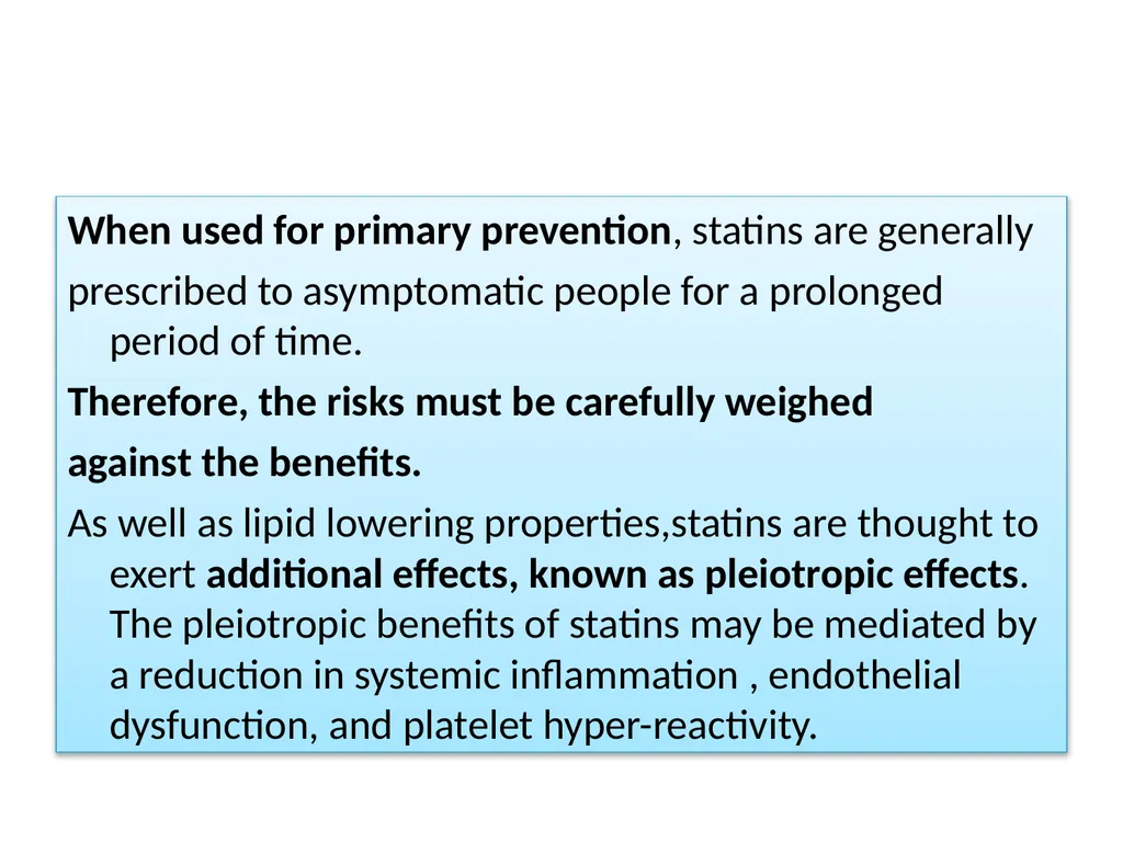 Non-cardiovascular effects associated with statins - slide 4 of 44