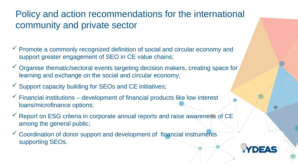 Creating an Ecosystem for the Social and Green - slide 5 of 7