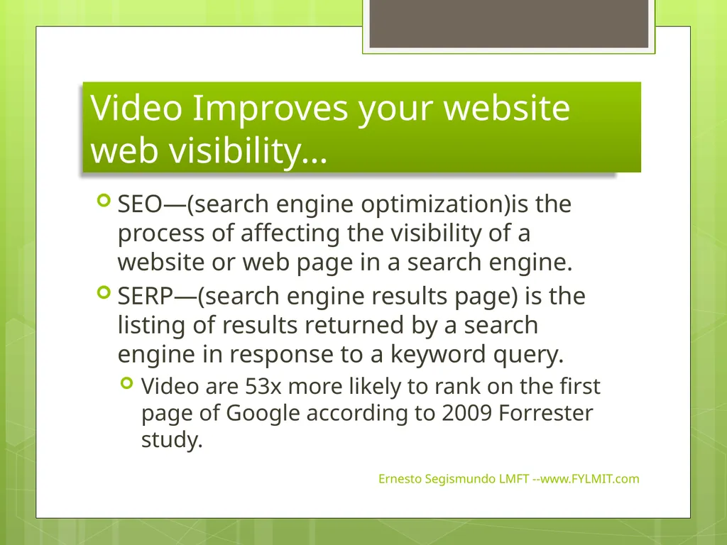 Video and Social Media Marketing for Mental Health - slide 8 of 25