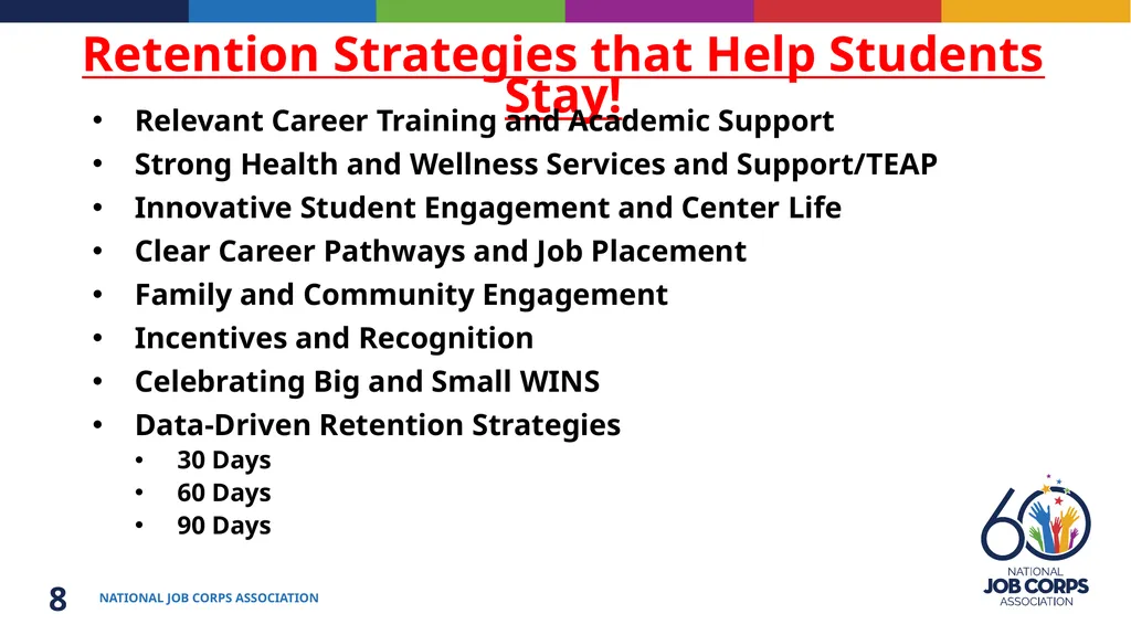 Job Corps Center Readiness Back to the Basics: - slide 8 of 33
