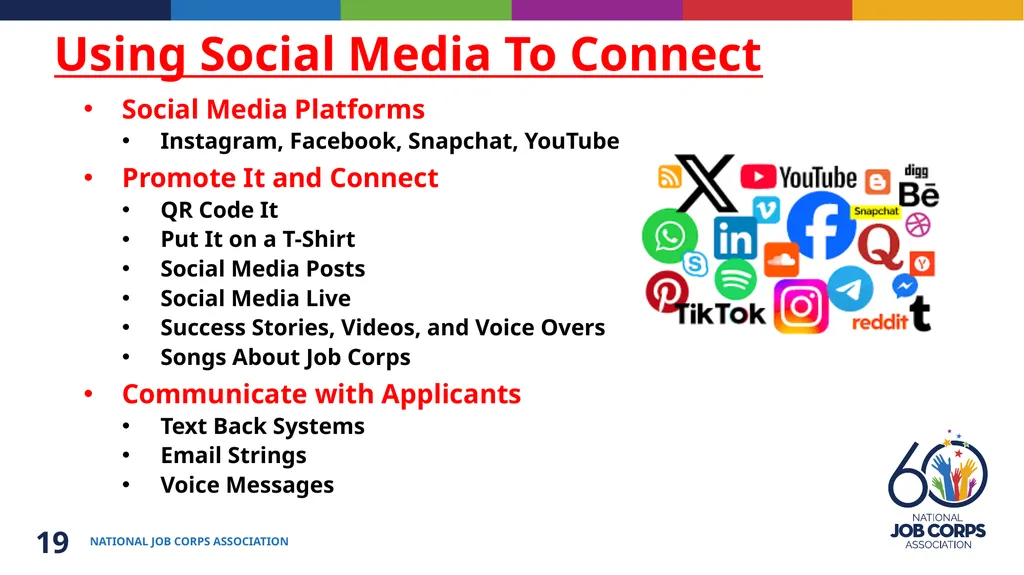 Job Corps Center Readiness Back to the Basics: - slide 19 of 33