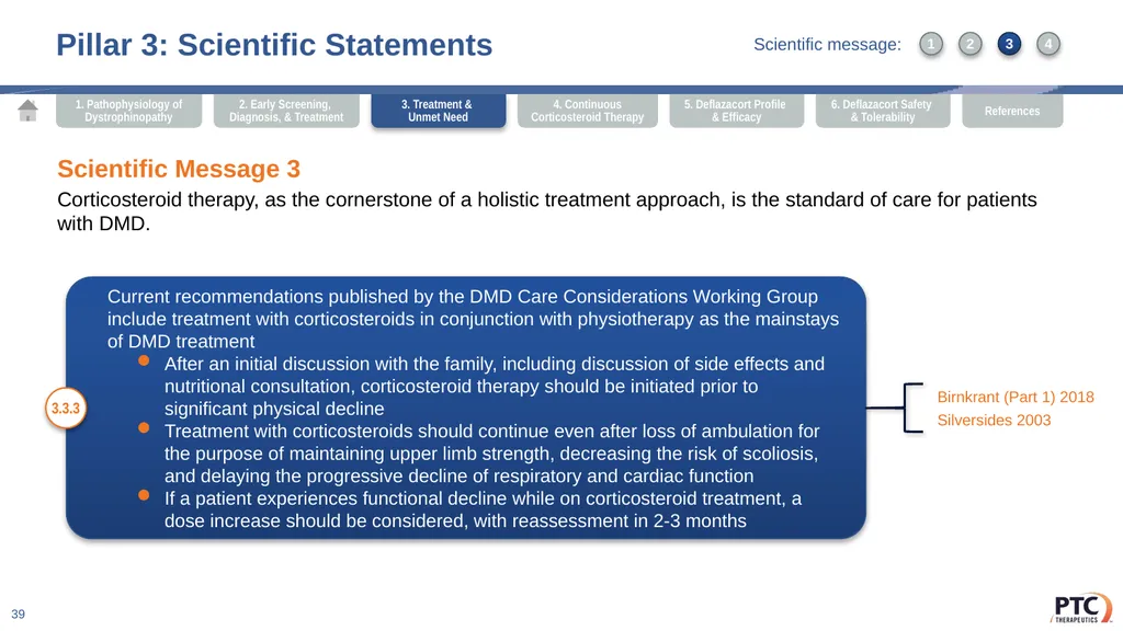 Deflazacort Scientific Communication Platform - slide 39 of 75