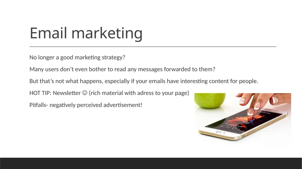 Marketing strategies to attract new clients - slide 22 of 31