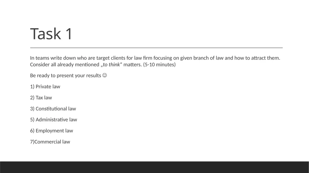 Marketing strategies to attract new clients - slide 17 of 31