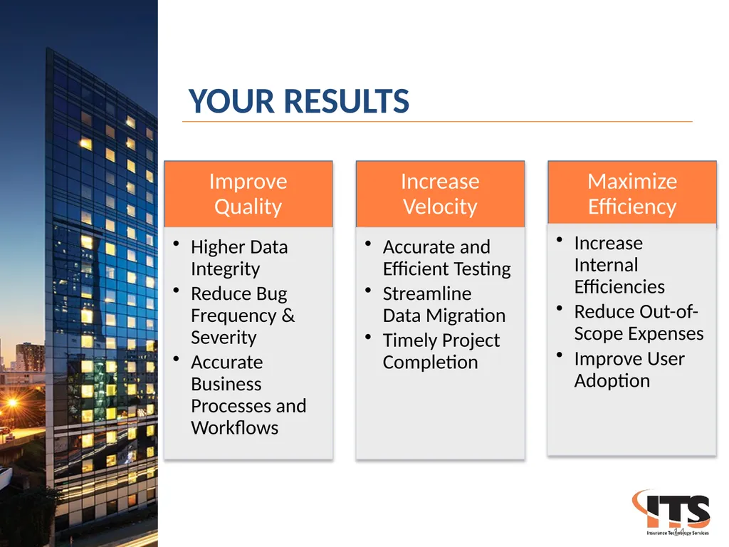 Insurance Technology Services Your Partner in - slide 14 of 16
