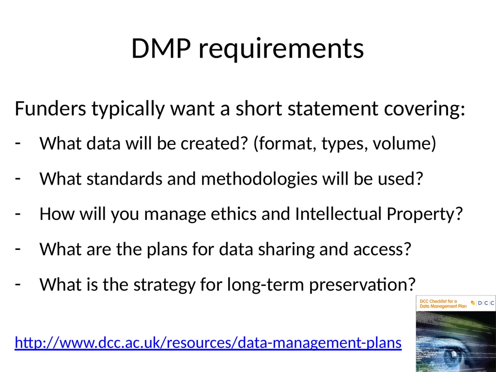 Classifying RDM training content and resources - slide 7 of 11