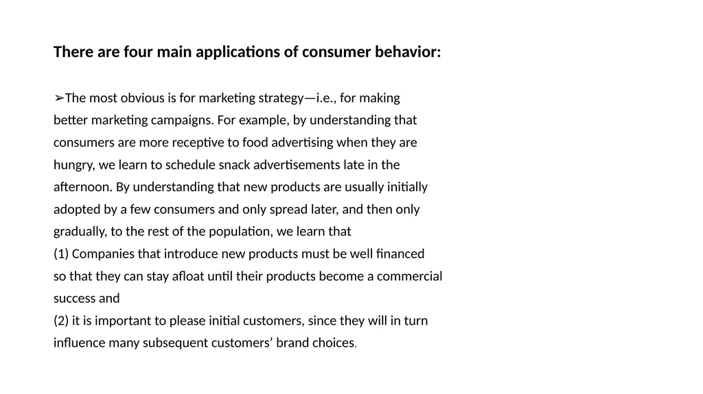 Strategic marketing applications INTRODUCTION As - slide 5 of 7
