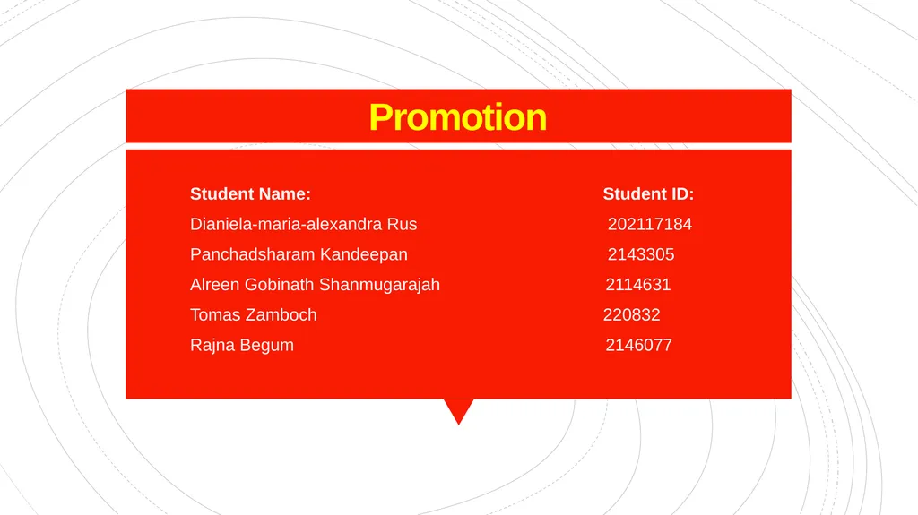 Student Name: Student ID: Dianiela-maria-alexandra