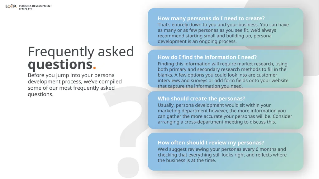 PERSONA DEVELOPMENT DOWNLOADABLE TEMPLATE A buyer - slide 8 of 14