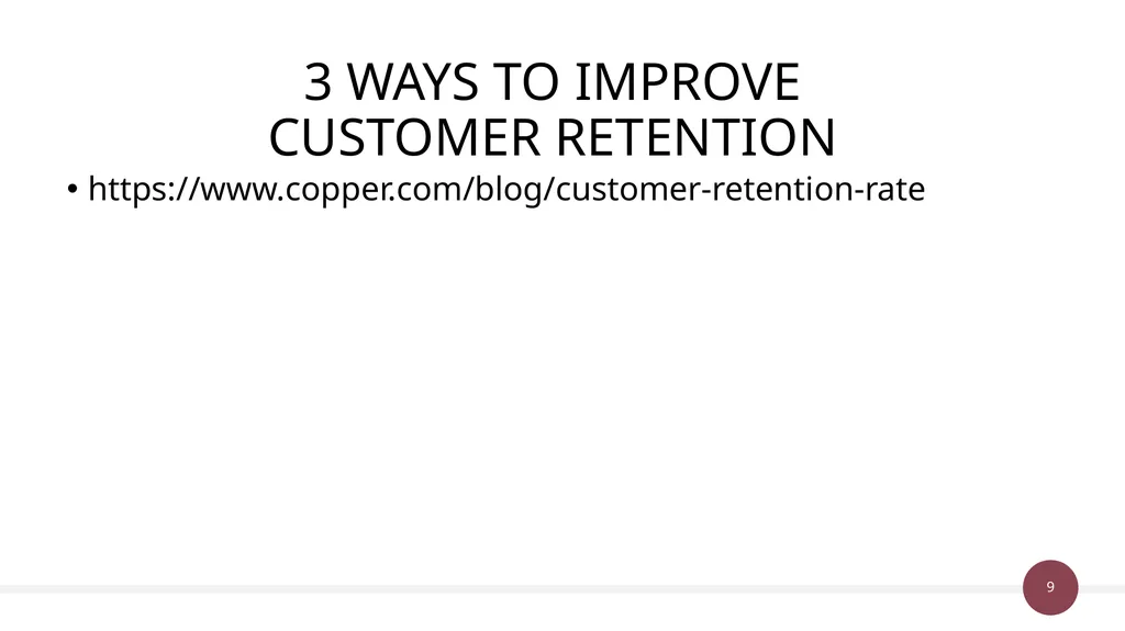 Unit 38 & 50: Customer Value Management P1 Explain - slide 9 of 28