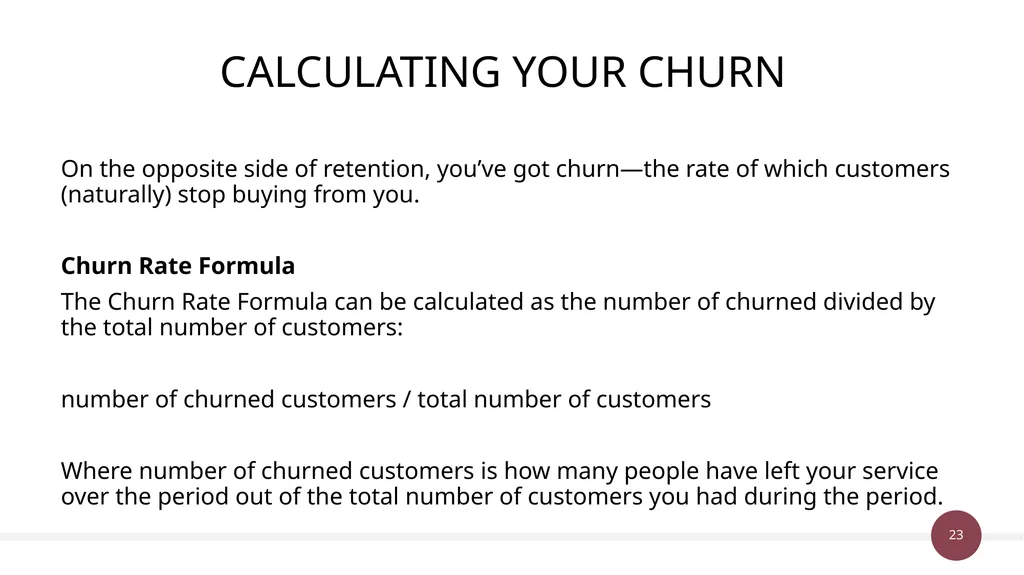Unit 38 & 50: Customer Value Management P1 Explain - slide 23 of 28
