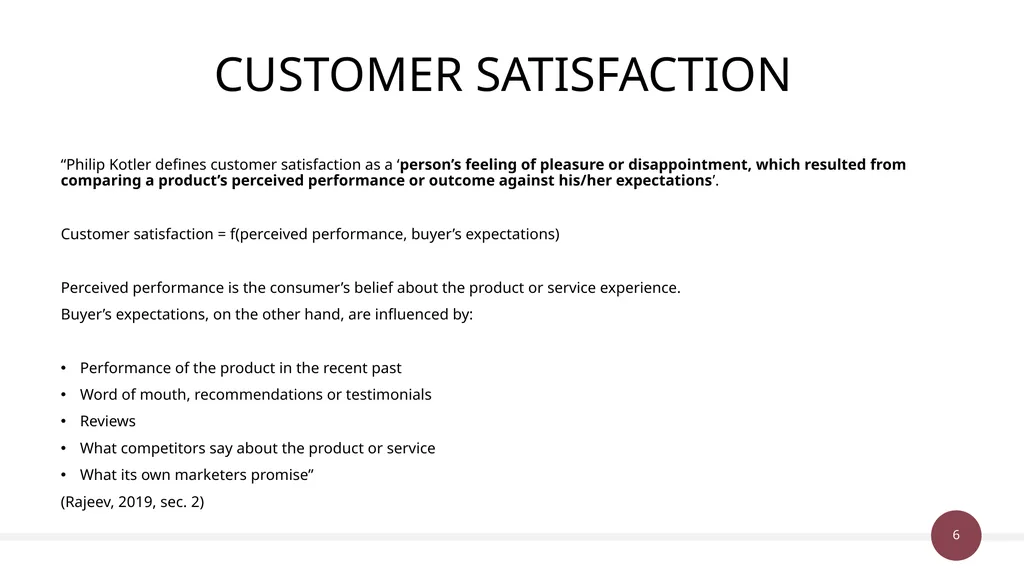 Unit 38 & 50: Customer Value Management P1 Explain - slide 6 of 28