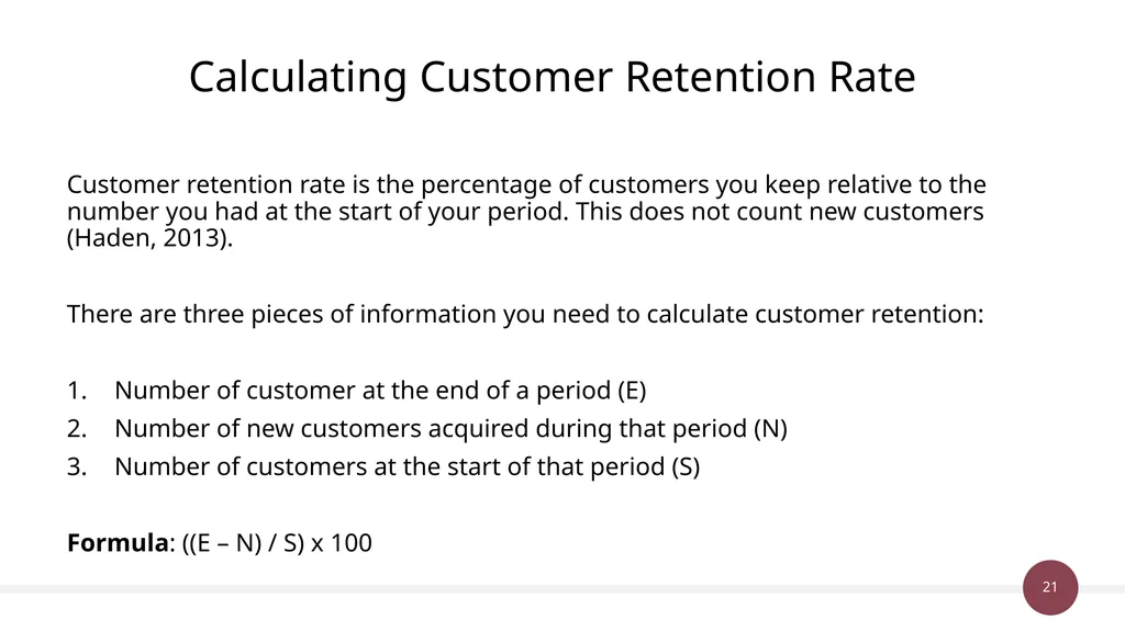Unit 38 & 50: Customer Value Management P1 Explain - slide 21 of 28